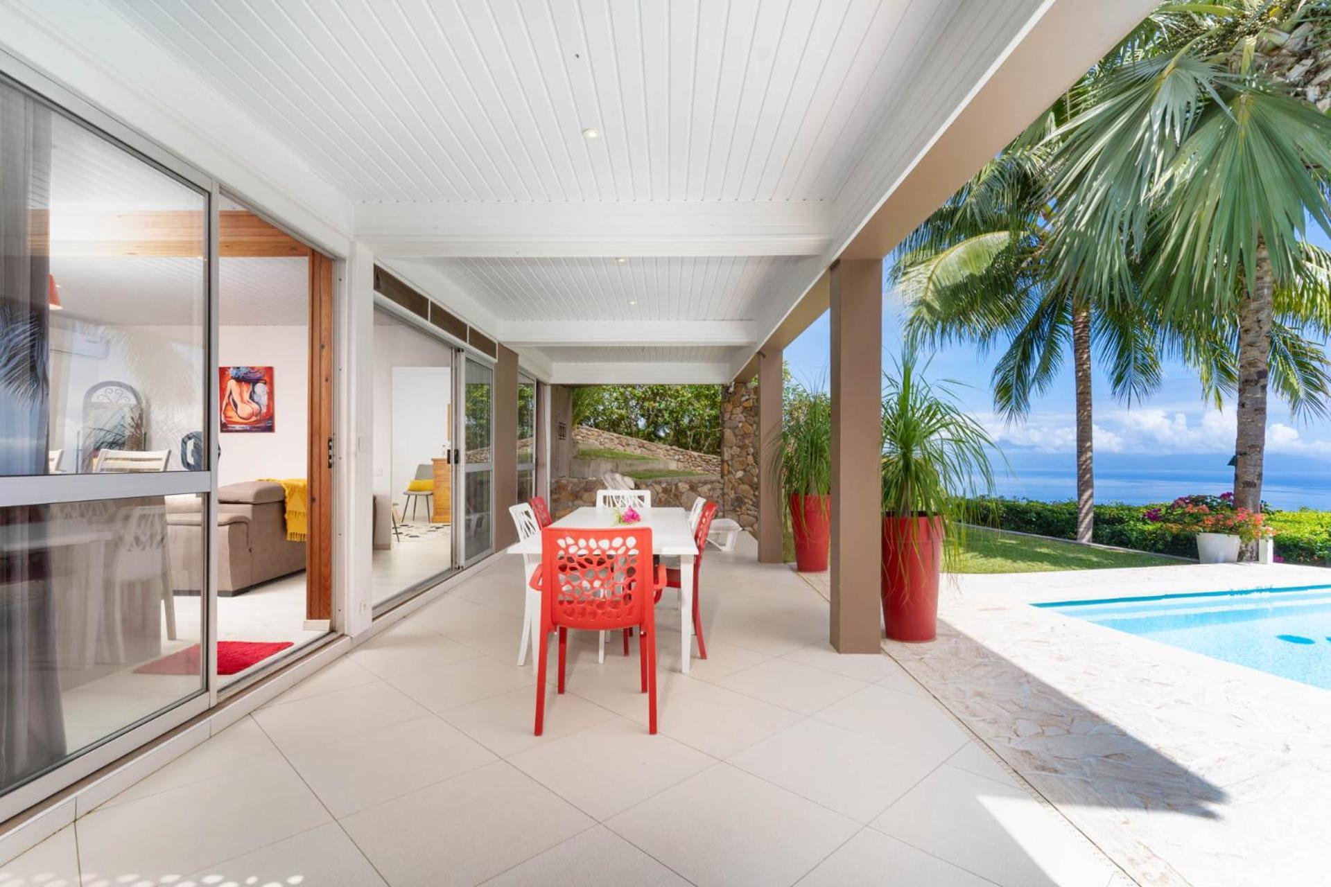 Villa Lodge - Bas De Villa Avec Piscine Et Vue Ocean Et Moorea Punaauia  Exterior foto